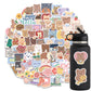 Cartoon Korean Bear Doodle Stickers - Cherry Bomb
