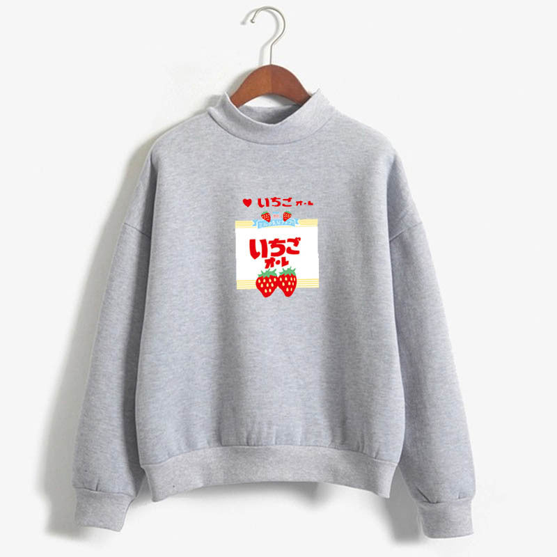 Strawberry Kawaii Long Sleeve Sweatshirt - Cherry Bomb