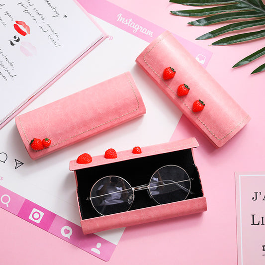 Strawberry girl frame glasses case - Cherry Bomb