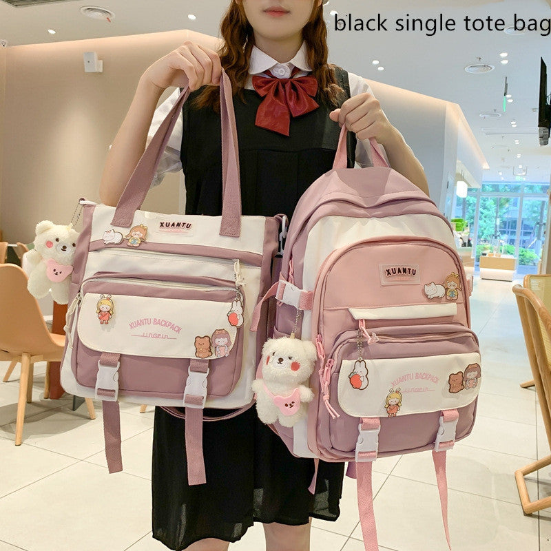 Stylish Fashion All-match Backpack - Cherry Bomb