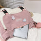 Sweet Kawaii Canvas Crossbody Messenger Bag - Cherry Bomb