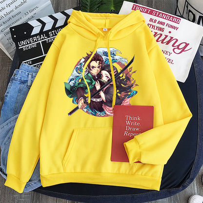 Anime Demon Slayer Hoodie | Tanjiro and Nezuko - Cherry Bomb
