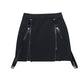 Gothic Dark Academia Zipper Slit Skirt - Cherry Bomb