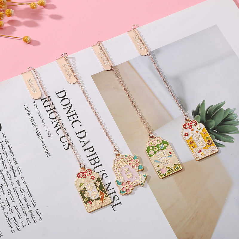 Beautiful Chinese Bookmark - Cherry Bomb