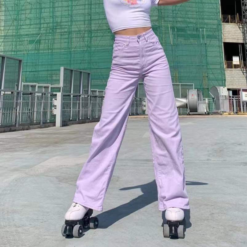 Sweetness Lavender Jeans - Cherry Bomb