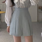 Simple Pleated Skirt - Cherry Bomb