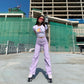 Sweetness Lavender Jeans - Cherry Bomb