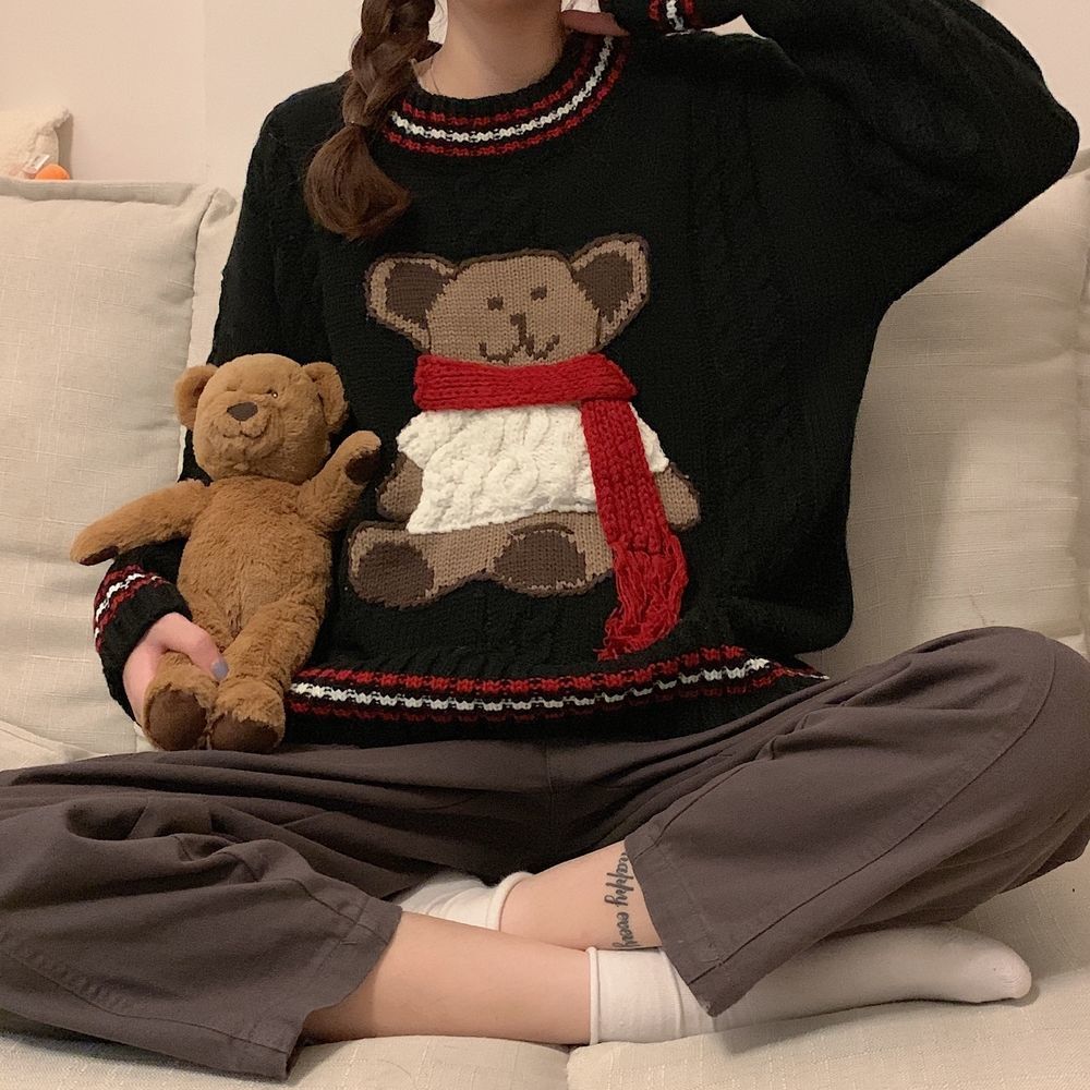 Cozy Bear Knit Sweater