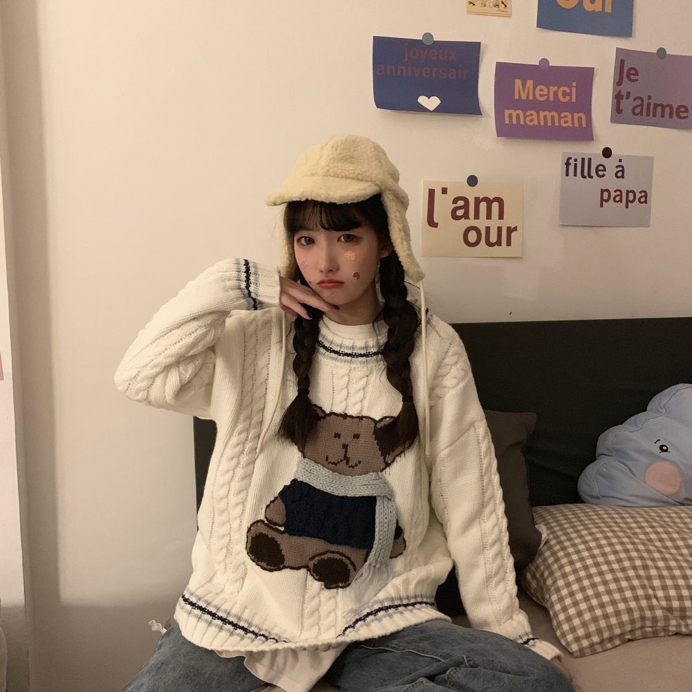 Cozy Bear Knit Sweater