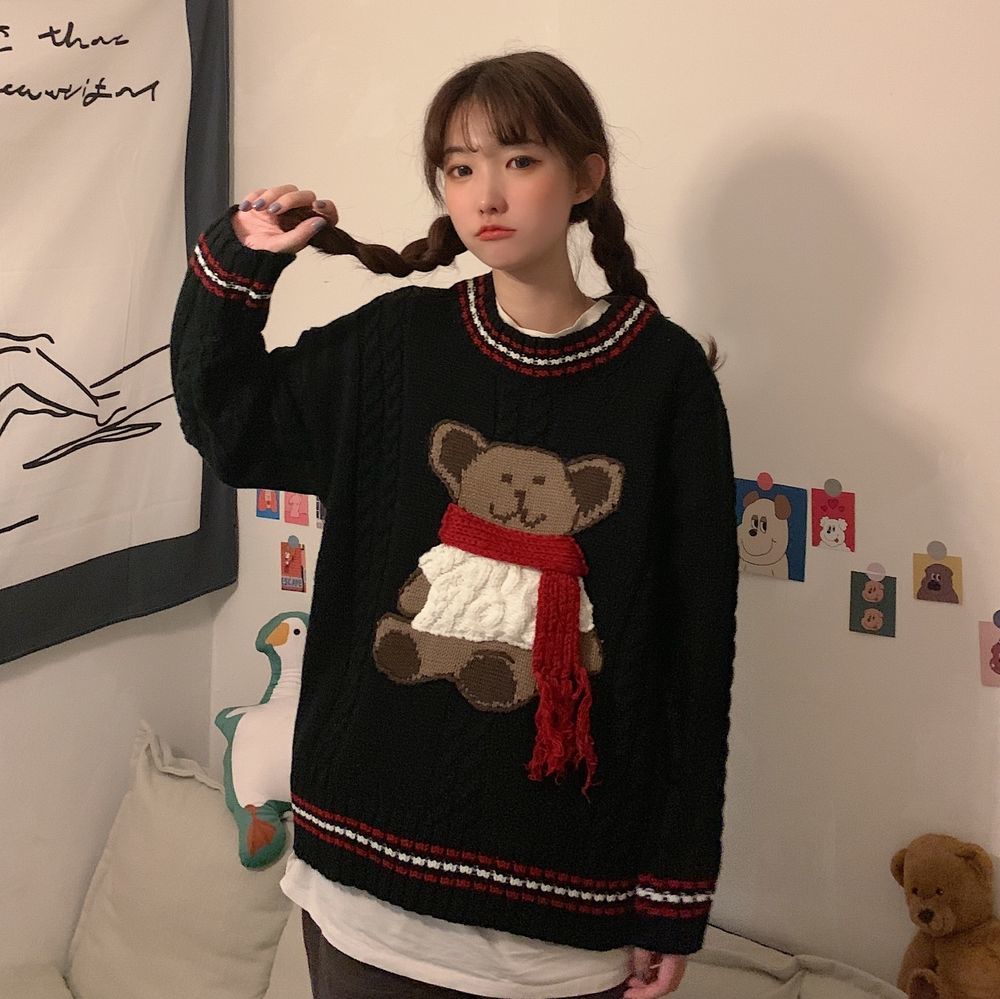 Cozy Bear Knit Sweater