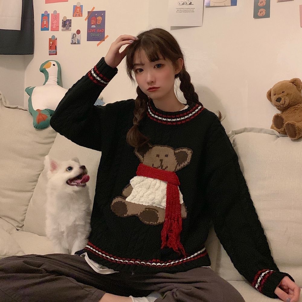 Cozy Bear Knit Sweater
