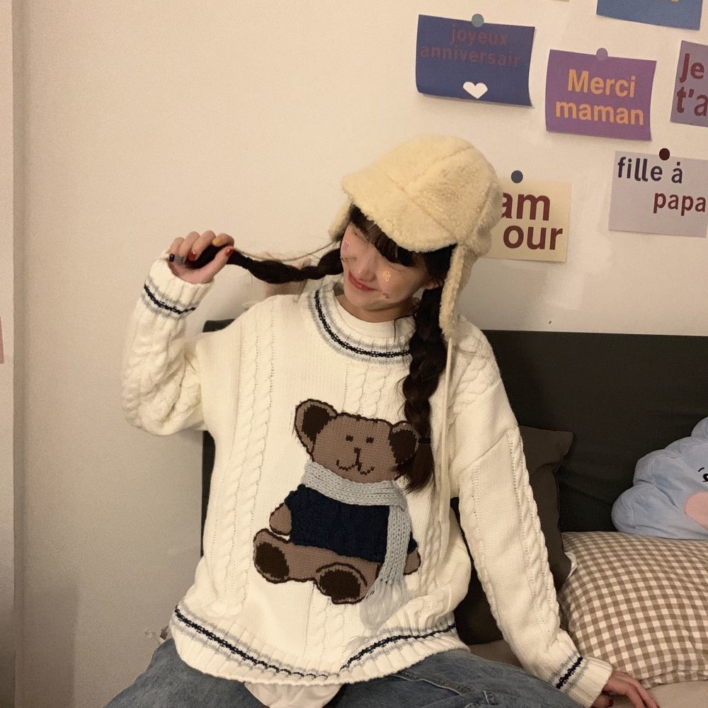 Cozy Bear Knit Sweater