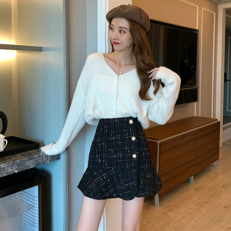 Tweed Chic Mini Skirt