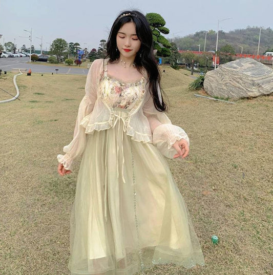 Evergreen Princess Tulle Dress