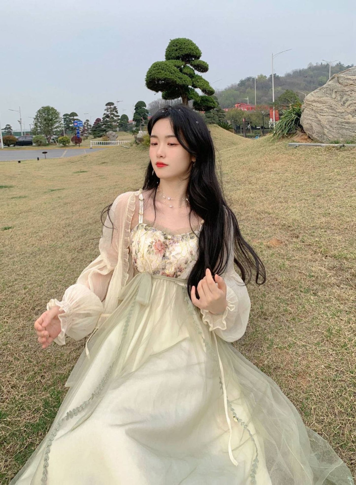 Evergreen Princess Tulle Dress