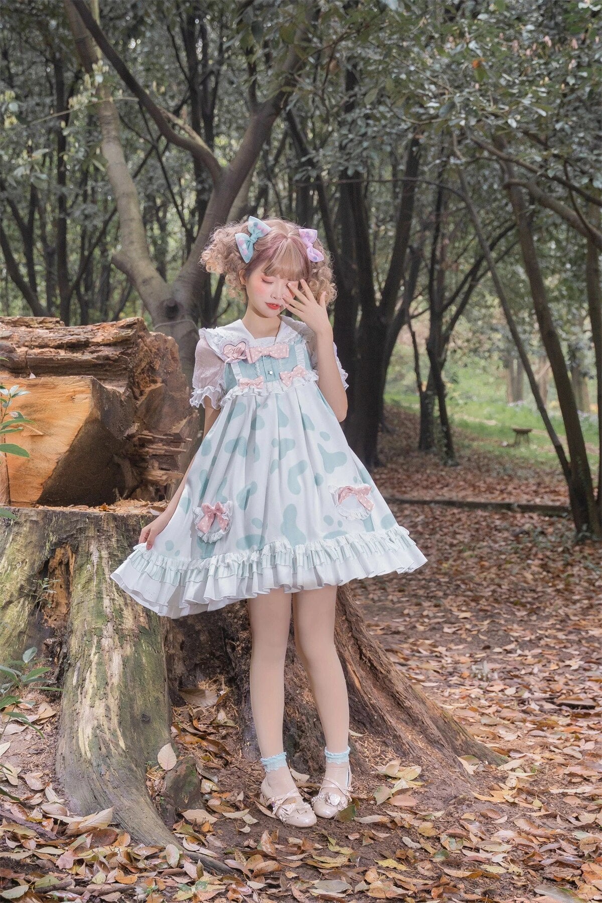 Milk Pudding Lolita Dress Set