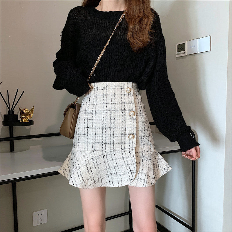 Tweed Chic Mini Skirt