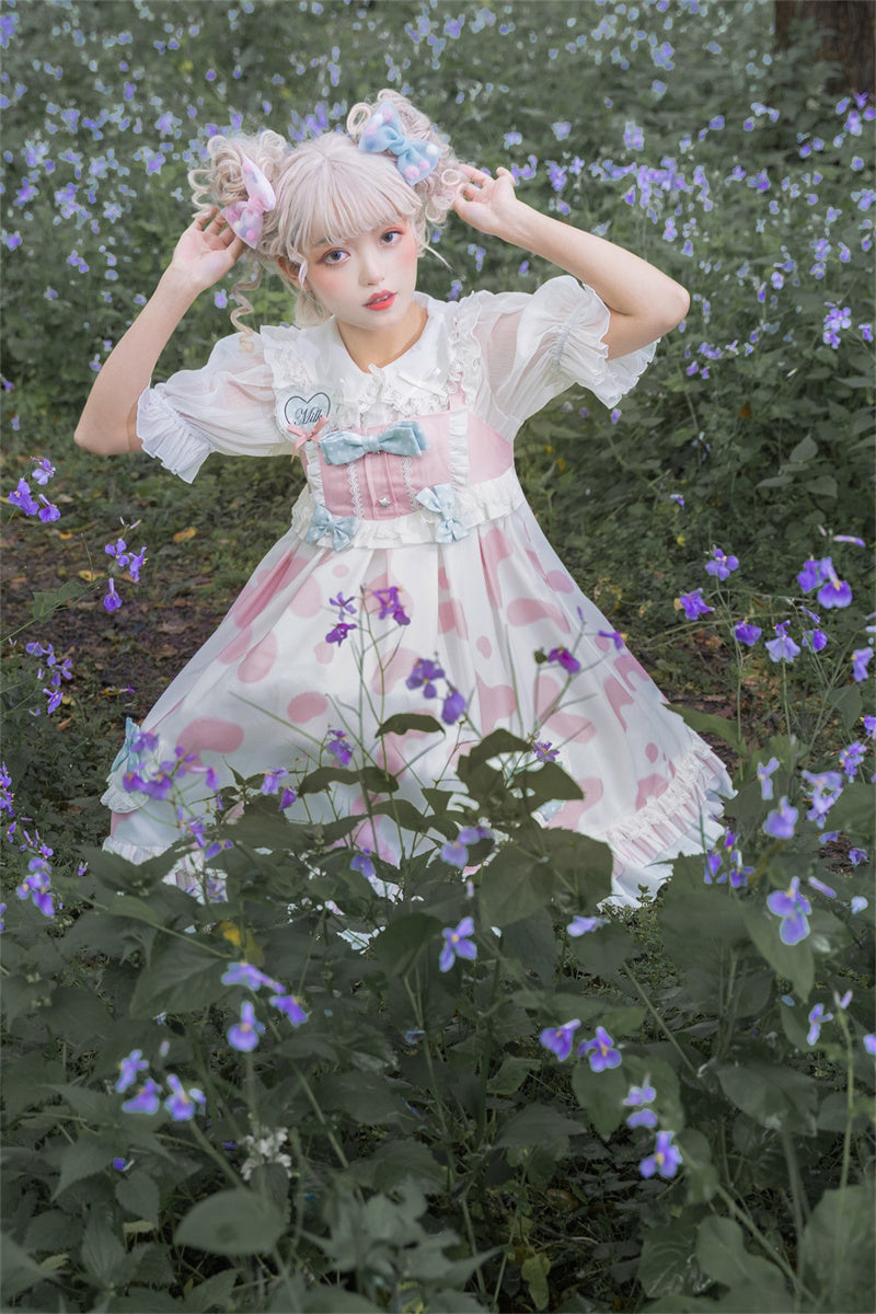 Milk Pudding Lolita Dress Set