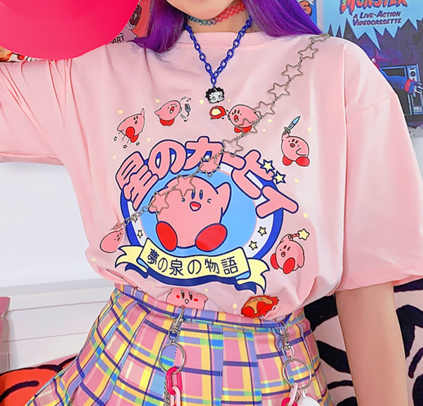 Japanese Kirby Shirt - Cherry Bomb