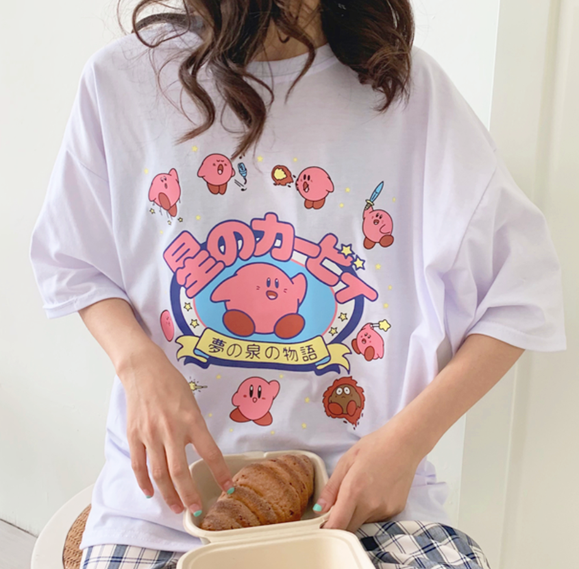 Japanese Kirby Shirt - Cherry Bomb