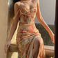 Romantic Floral Corset Dress - Cherry Bomb