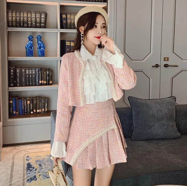 Princess Tweed Suit - Cherry Bomb