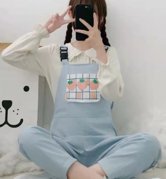 Strawberry Patch Overalls