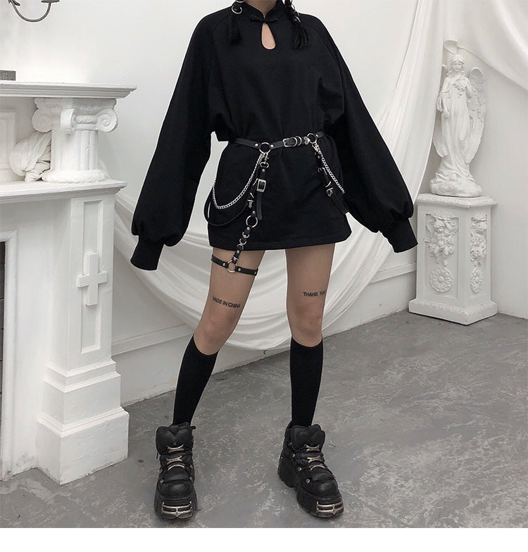 Harajuku Style Waist and Leg Harness - Cherry Bomb