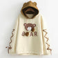 Kawaii Bear Hoodie with Ears - Cherry Bomb