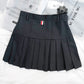 Preppy Style Pleated Skirt - Cherry Bomb