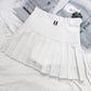 Preppy Style Pleated Skirt - Cherry Bomb