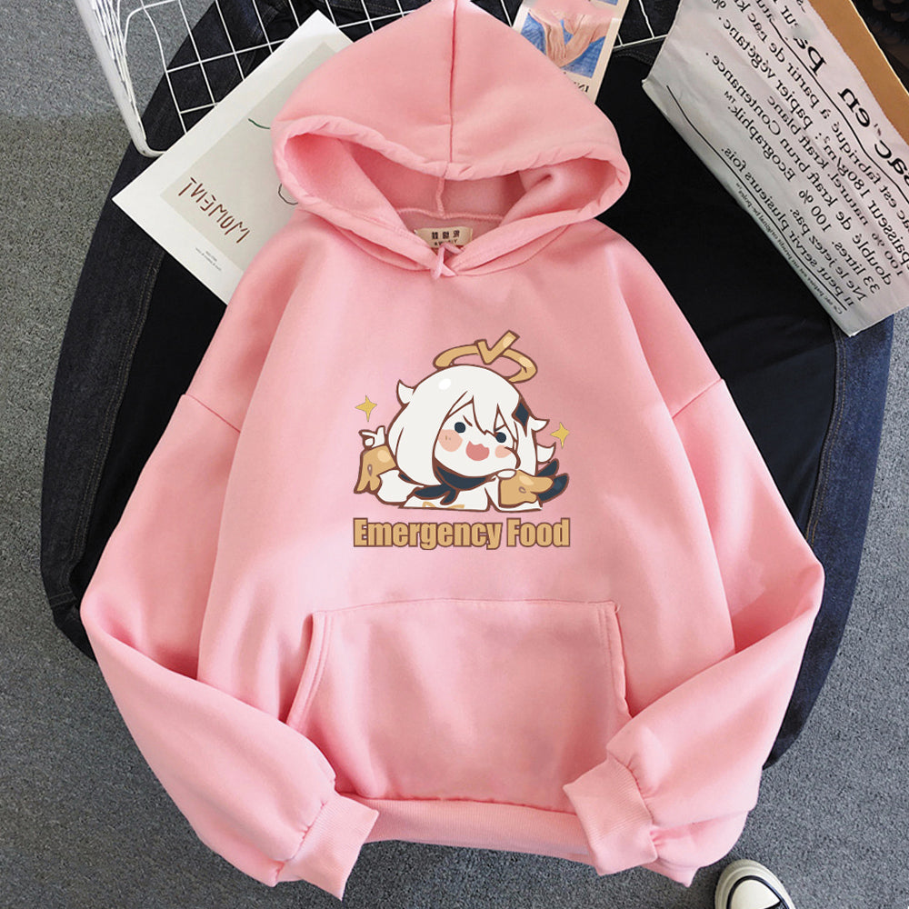 Paimon Emergency Food Hoodie - Cherry Bomb