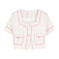 Candy Floss Top and Pleated Skirt Suit