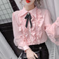 Blissfully Sweet Lace Blouse - Cherry Bomb