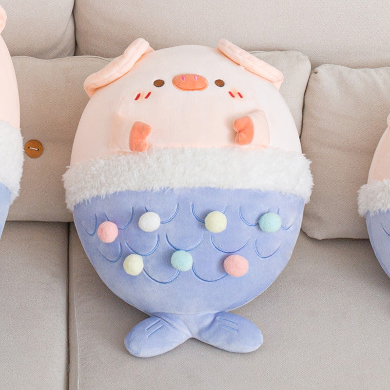 Mermaid Piggy Plush - Cherry Bomb