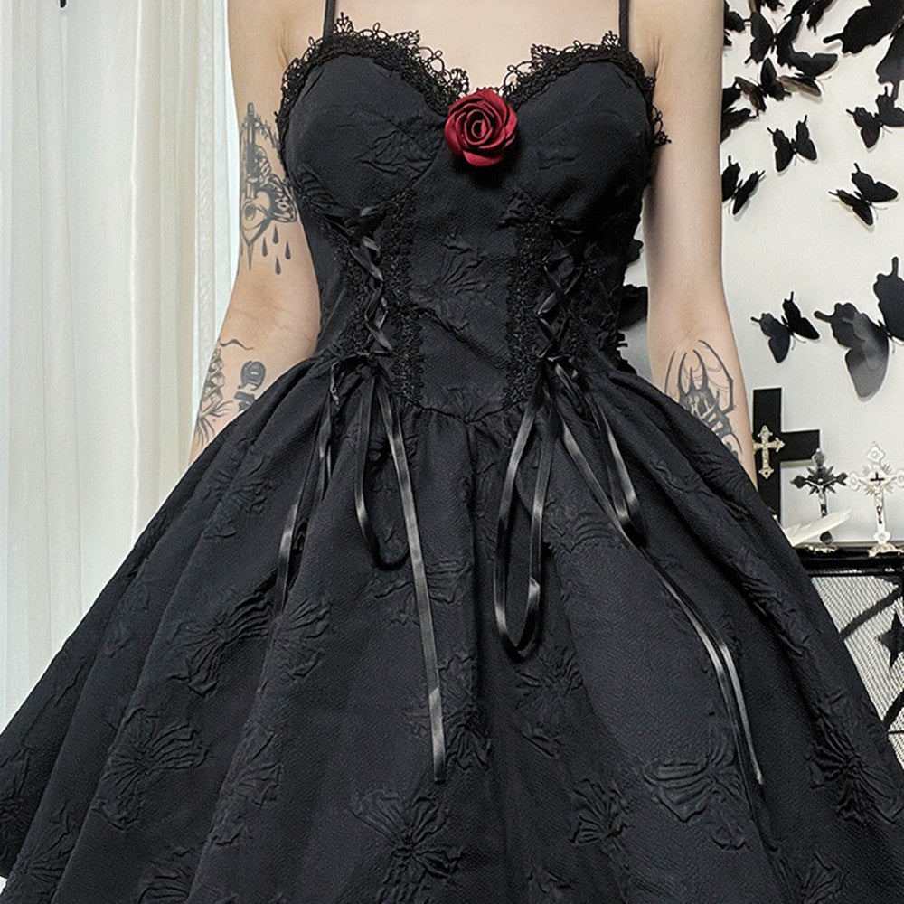 Dark Rose Dress - Cherry Bomb