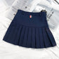 Preppy Style Pleated Skirt - Cherry Bomb
