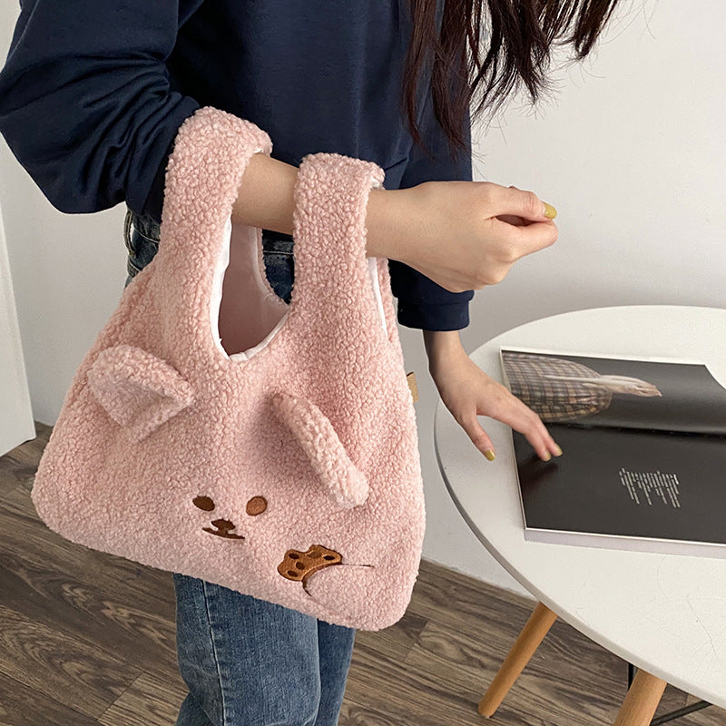 Fluffy Cute Bear Handbag - Cherry Bomb