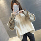Trendy Oversized Long-sleeved Hoodie - Cherry Bomb