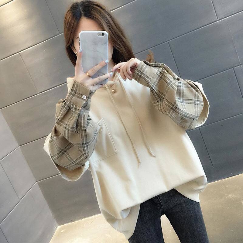 Trendy Oversized Long-sleeved Hoodie - Cherry Bomb