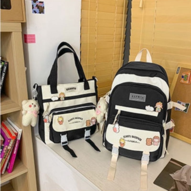 Stylish Fashion All-match Backpack - Cherry Bomb