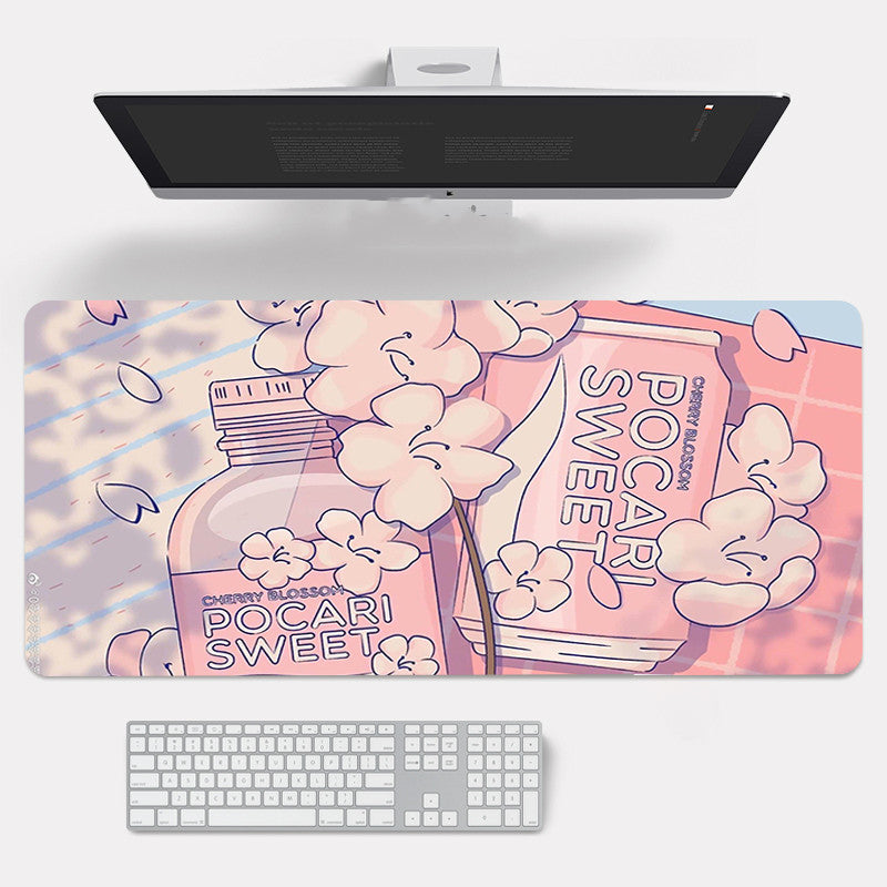 Sakura Desk and Gaming Mat - Cherry Bomb