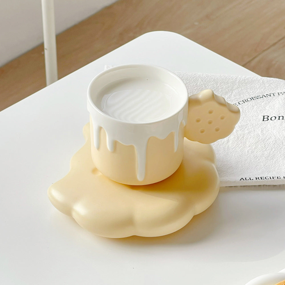 Milk and Cookies Ceramic Cup Set