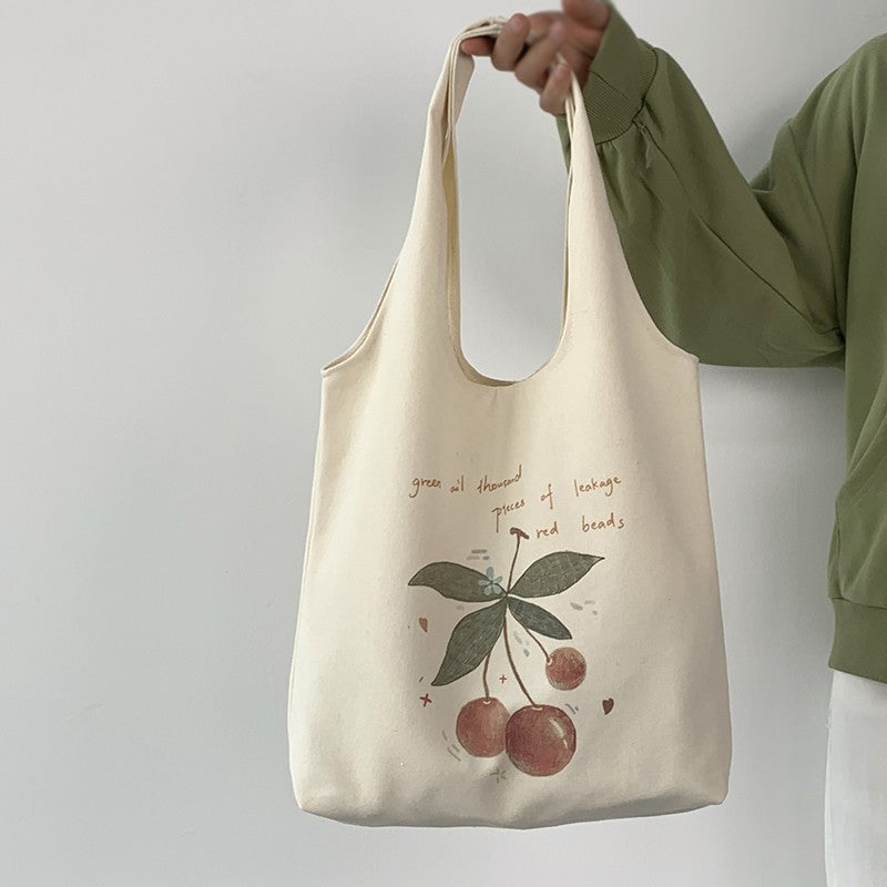 Simple Casual Tote Bag - Cherry Bomb