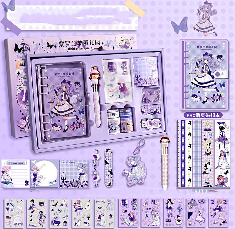 Kawaii Journal Stationary Kit - Cherry Bomb