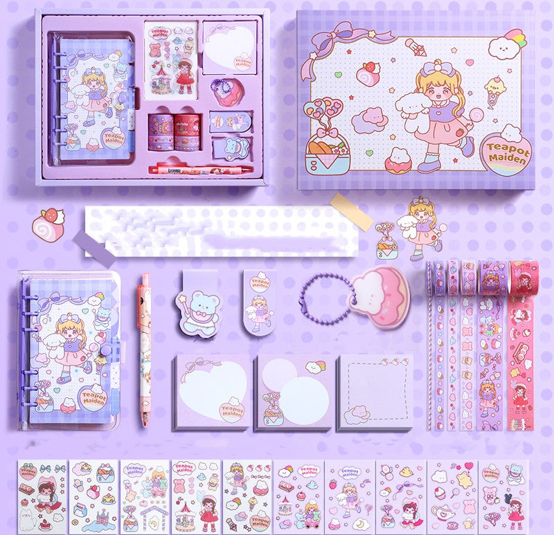 Kawaii Journal Stationary Kit - Cherry Bomb