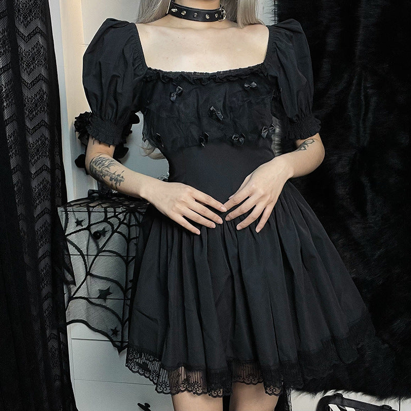 Sweet Dark Vintage Dress - Cherry Bomb