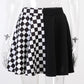 Checkered Gothic Mini Skirt