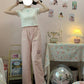 Sweet Soft Wide Leg Pants - Cherry Bomb