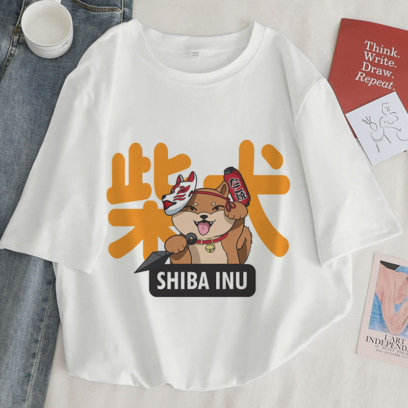 Kawaii Shiba Inu Dog T-shirt - Cherry Bomb